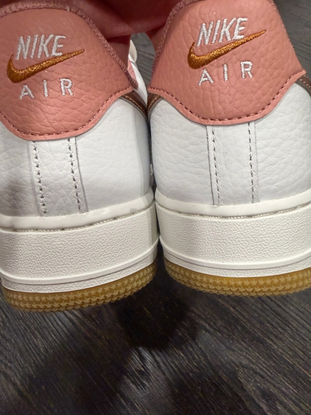 PS Nike Force 1 Low Rust Pink/Metallic Red Bronze/Summit White size 8.5 women - Picture 7 of 9